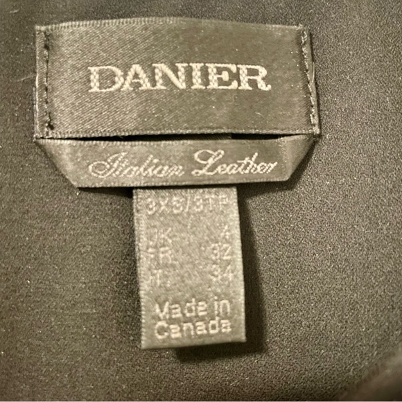 EUC Danier mixed material long sleeve top - Picture 6 of 7